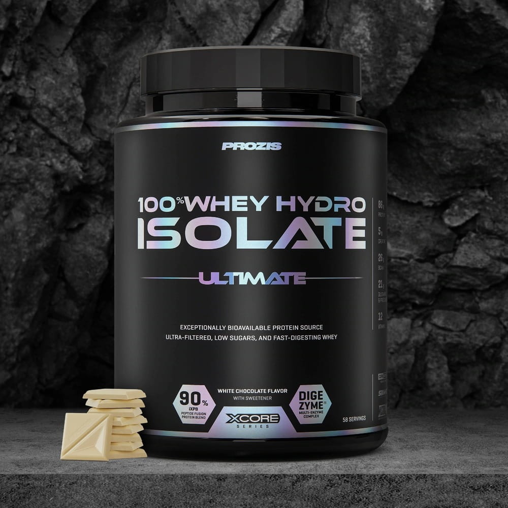 Proteina aislada Prozis 100% Whey Hydro - Ultimate Series (1814 g) - Vainilla