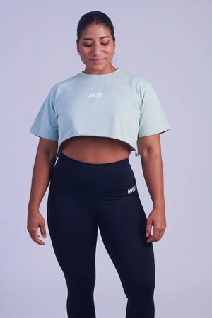 Camiseta corta m4u oversize essential verde claro