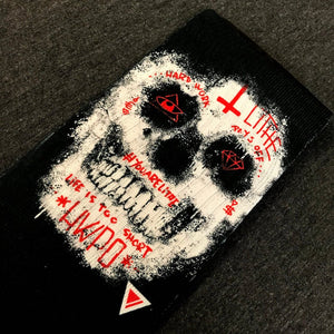 calcetines litheapparel calavera de tinta ink skull