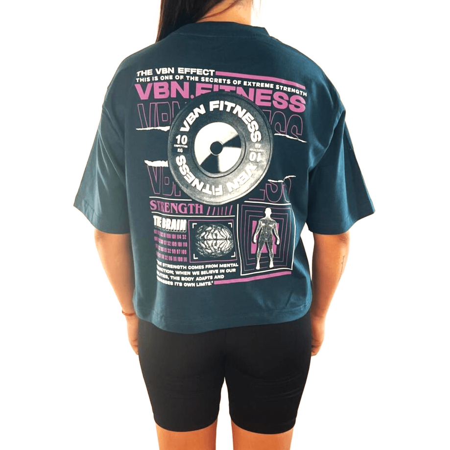 Camiseta corta oversize The Brain Effect