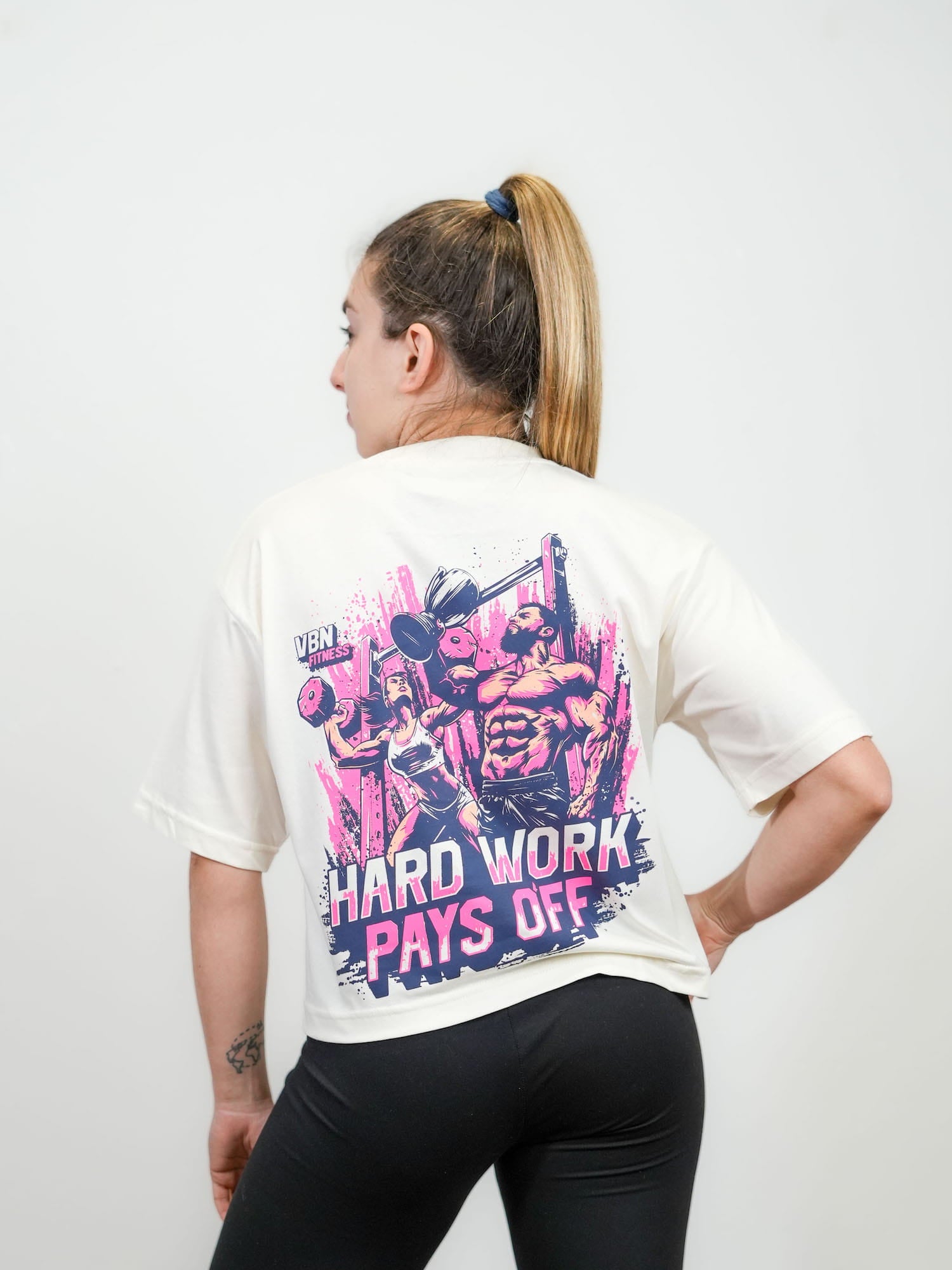 Camiseta corta oversize Hard Work Pays Off