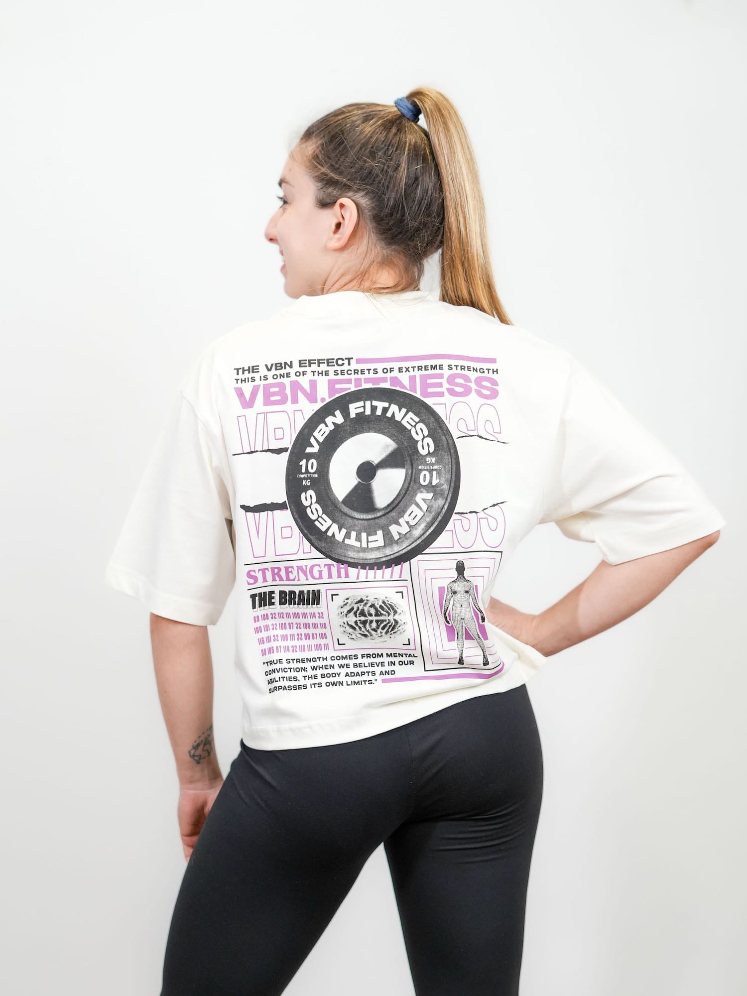 Camiseta corta oversize The Brain Effect