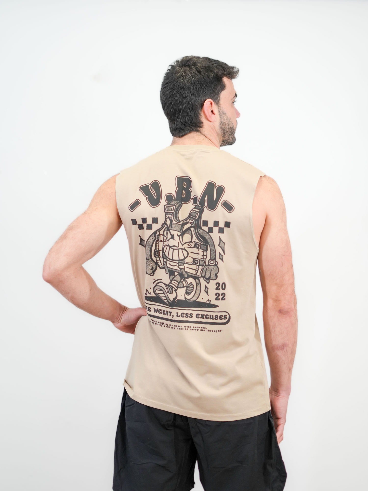 Camiseta sin mangas More Weight Less Excuses