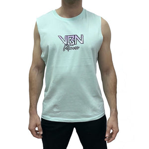 camiseta sin mangas win or die vbn fitness celeste hombre-2