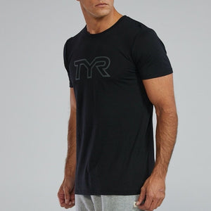 camiseta tyr hombre logo grande negra
