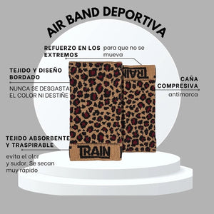 caracteristicas muñequeras tecnicas air bands edicion leopardo trainlikefight