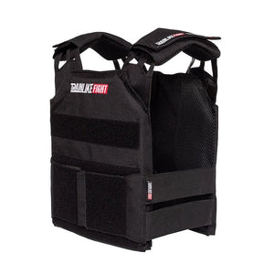 chaleco-lastrado-MEV-negro-frontal-trainlikefight