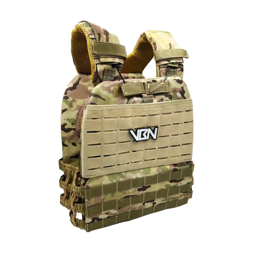 chaleco lastrado tactival v1 vbn fitness tan camo