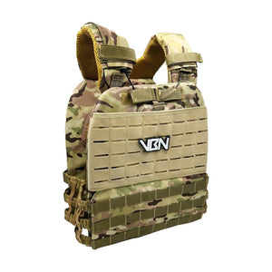 chaleco lastrado tactival v1 vbn fitness tan camo
