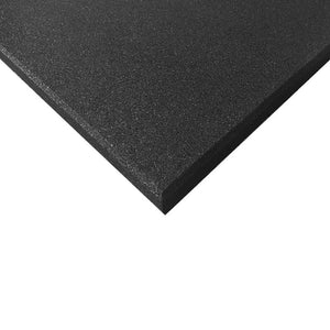 loseta caucho liso negra alta densidad vbn fitness 25-cm