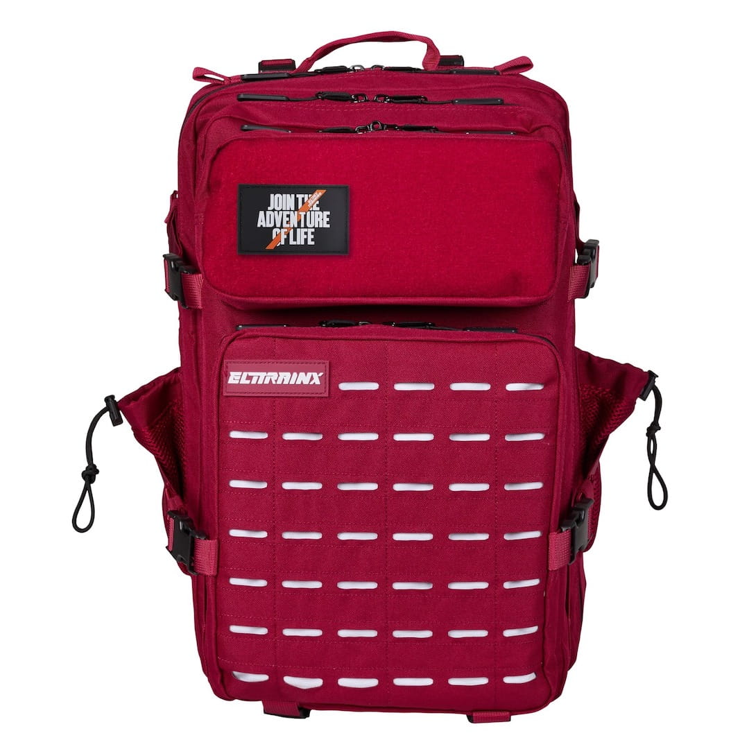 Mochila táctica Elitex Training V2 45L All in - Rojo Oscuro