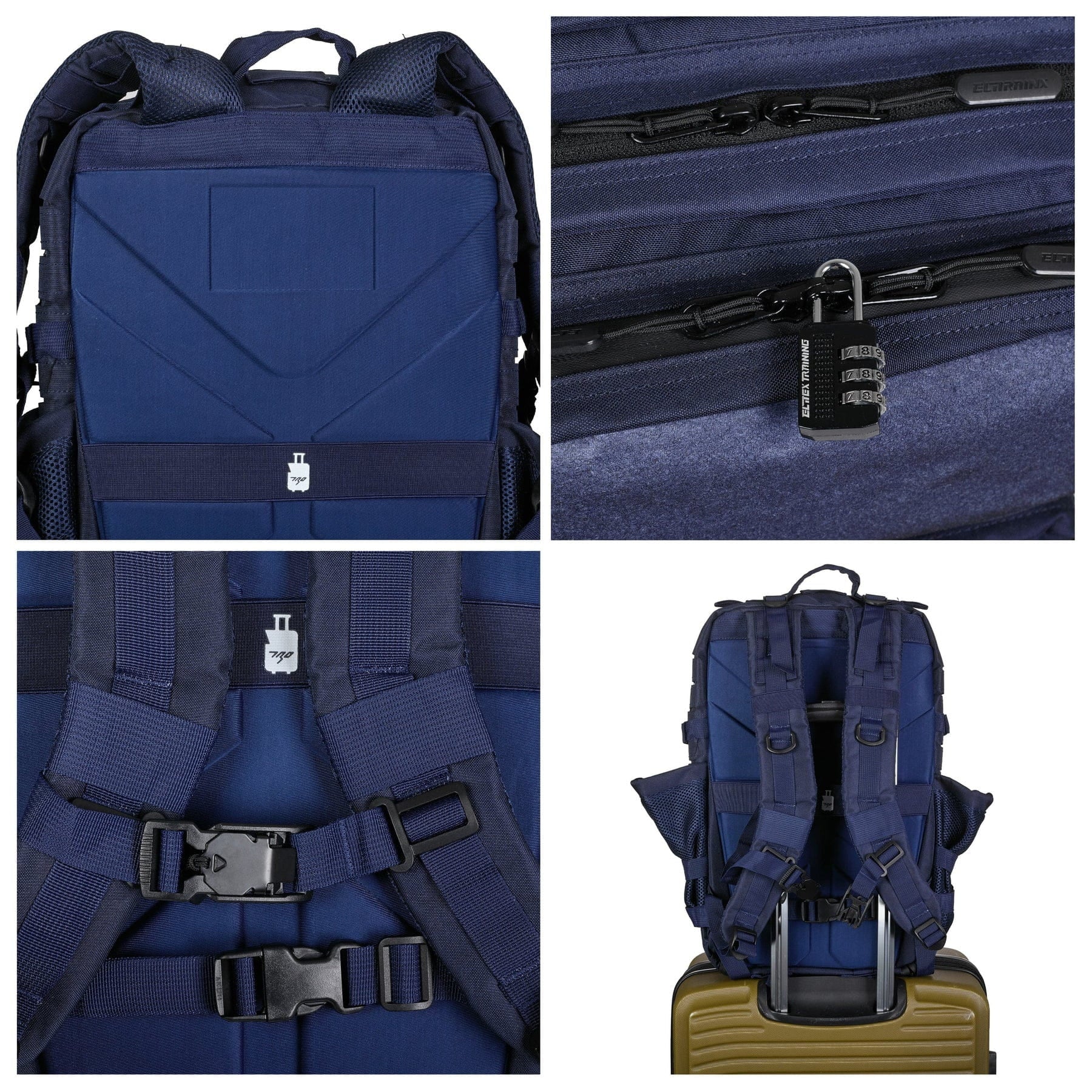 Mochila táctica Elitex Training V2 45L All in - Azul marino