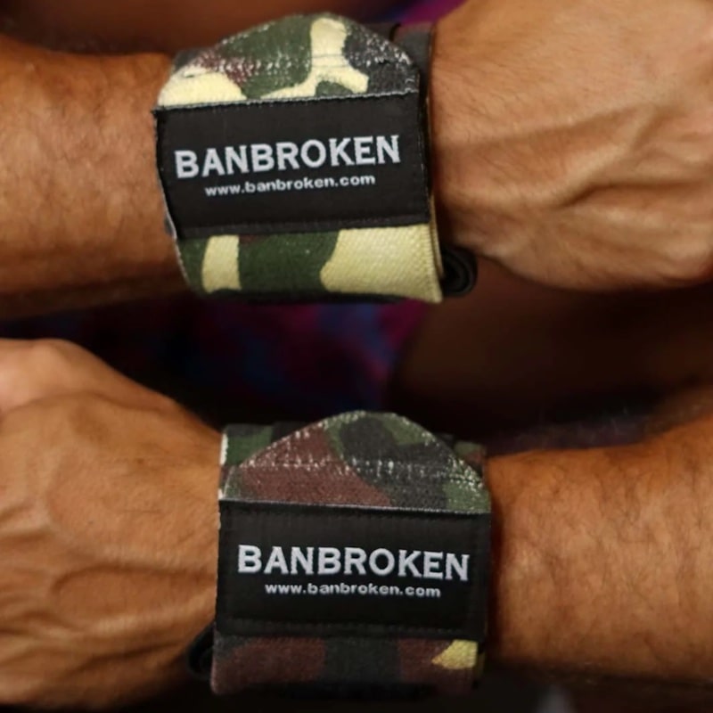 muñequera elastica banbroken camo velc