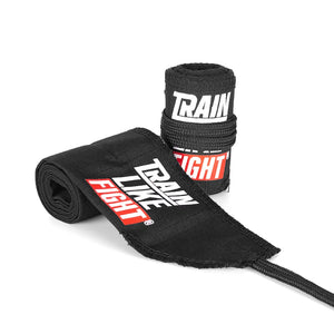Muñequeras de tela HD RipStop negras TrainLikeFight