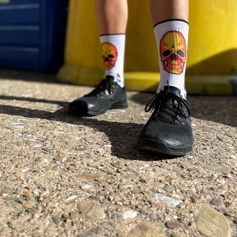 calcetines litheapparel pixel skull rx socks-2