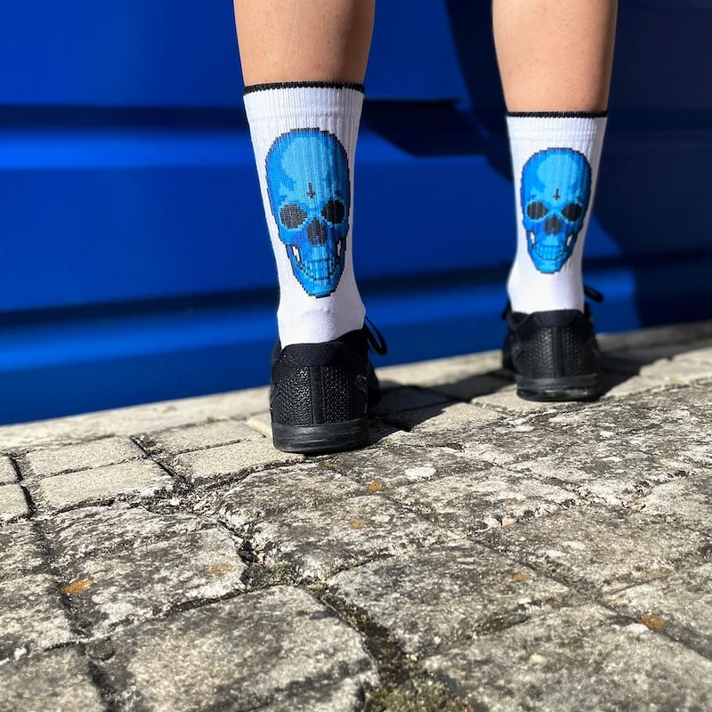 calcetines litheapparel pixel skull rx socks-3