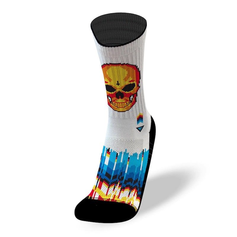 calcetines litheapparel pixel skull rx socks