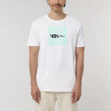 camiseta atleta vbn fitness blanca unisex frontal