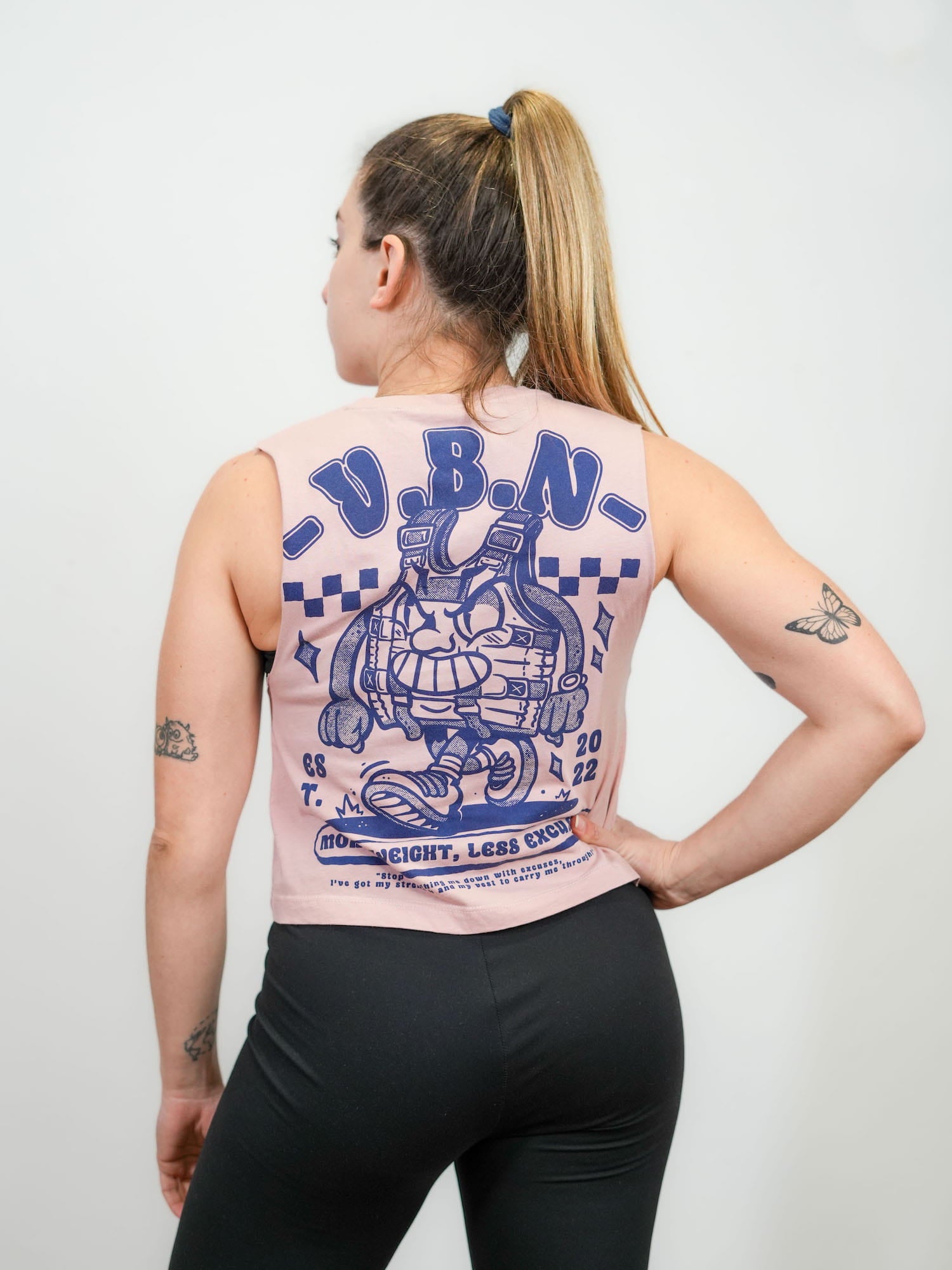 Camiseta corta sin mangas More Weight Less Excuses