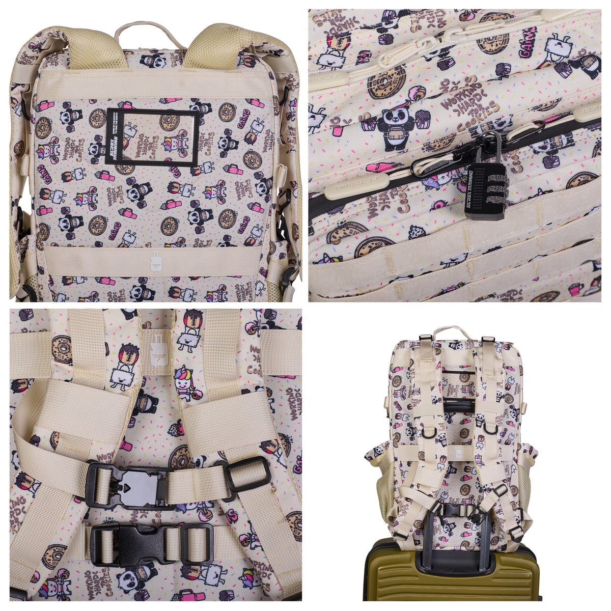 Mochila táctica Elitex Training V1 45L All in - Sweet Cream