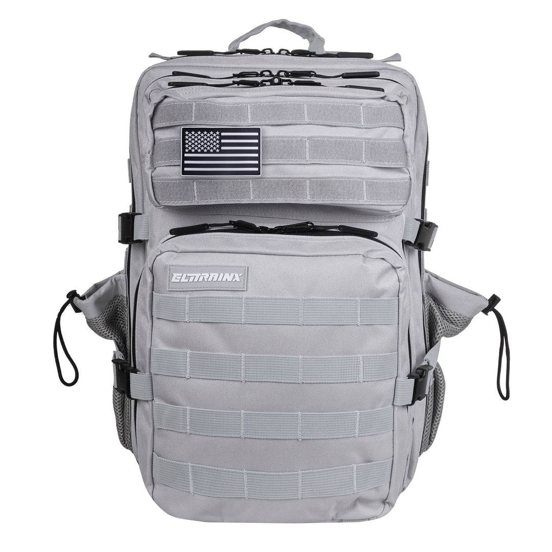 Mochila táctica Elitex Training con compartimento de comida (45L) - Silver