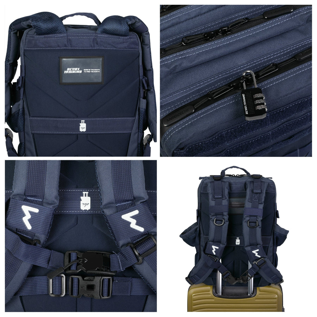 Mochila táctica Elitex Training 25L All in - Azul Marino