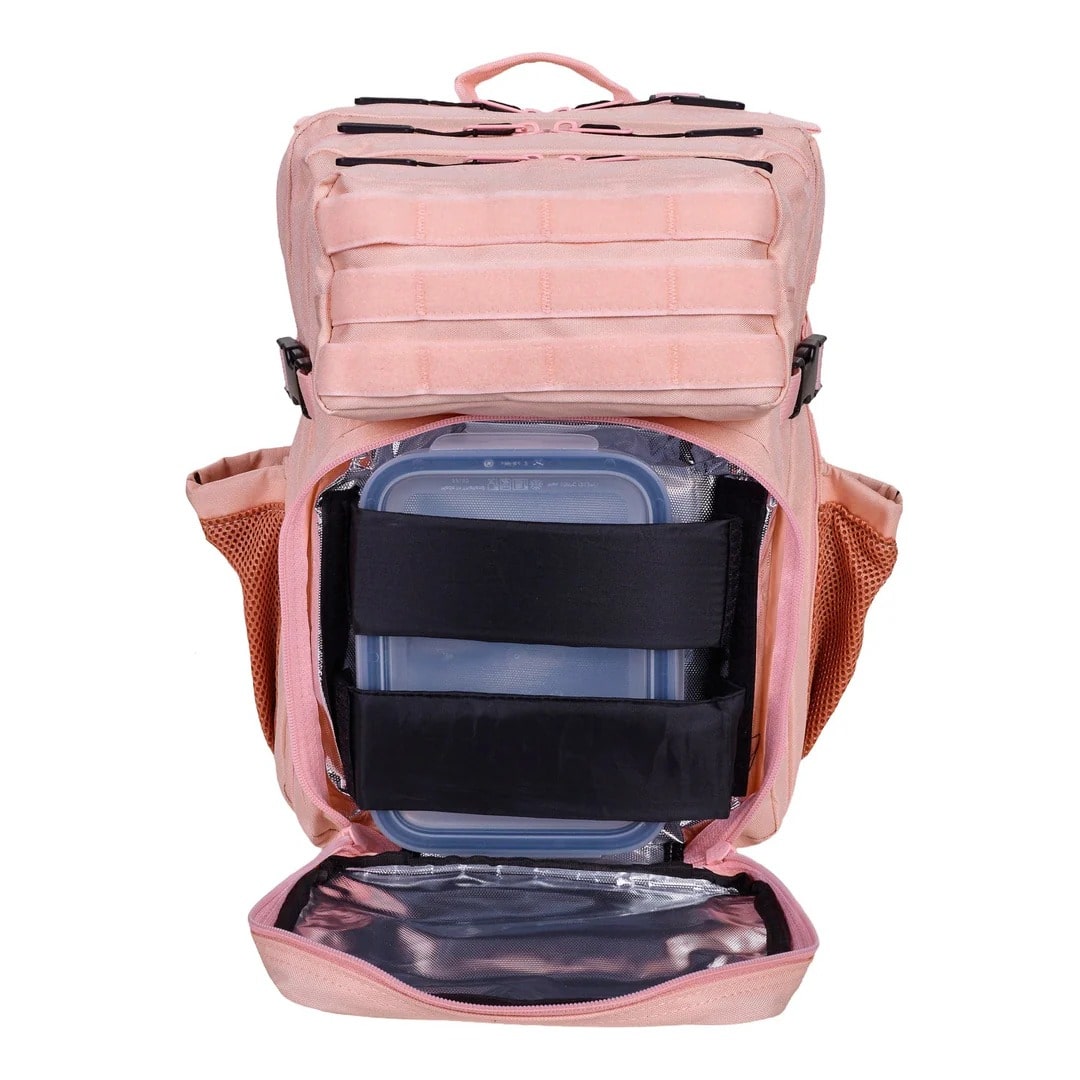 Mochila táctica Elitex Training con compartimento de comida 25L - Rosa