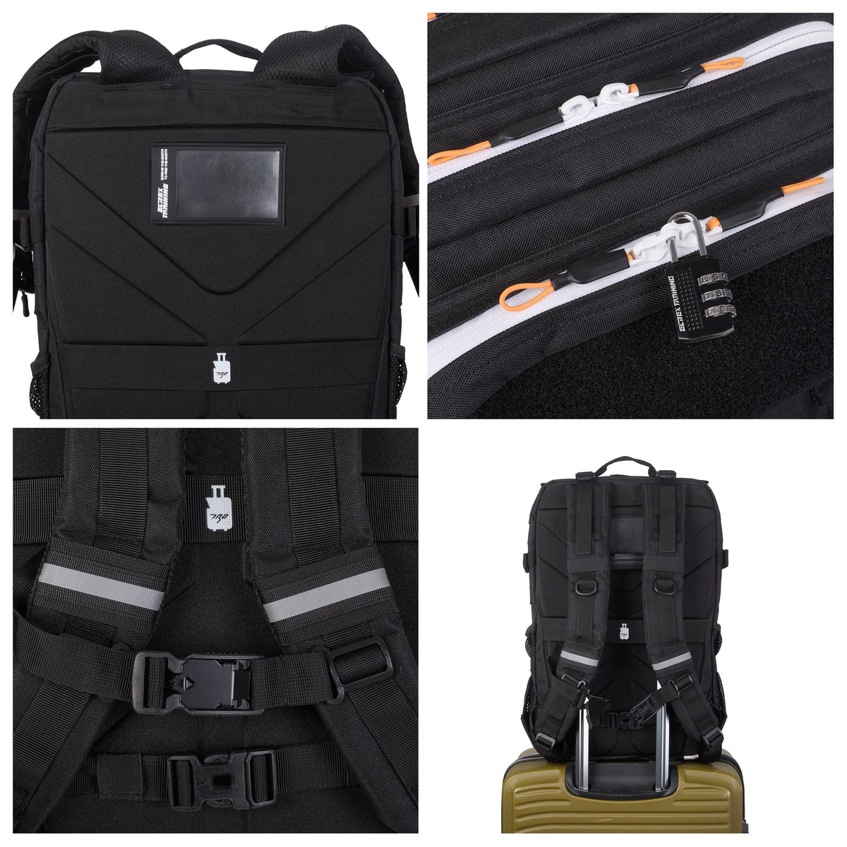 Mochila táctica Elitex Training V2 45L - Hybrid Negra