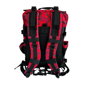 mochila tactica militar v1 45l vbn fitness rojo camuflaje