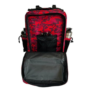mochila tactica militar v1 45l vbn fitness rojo camuflaje