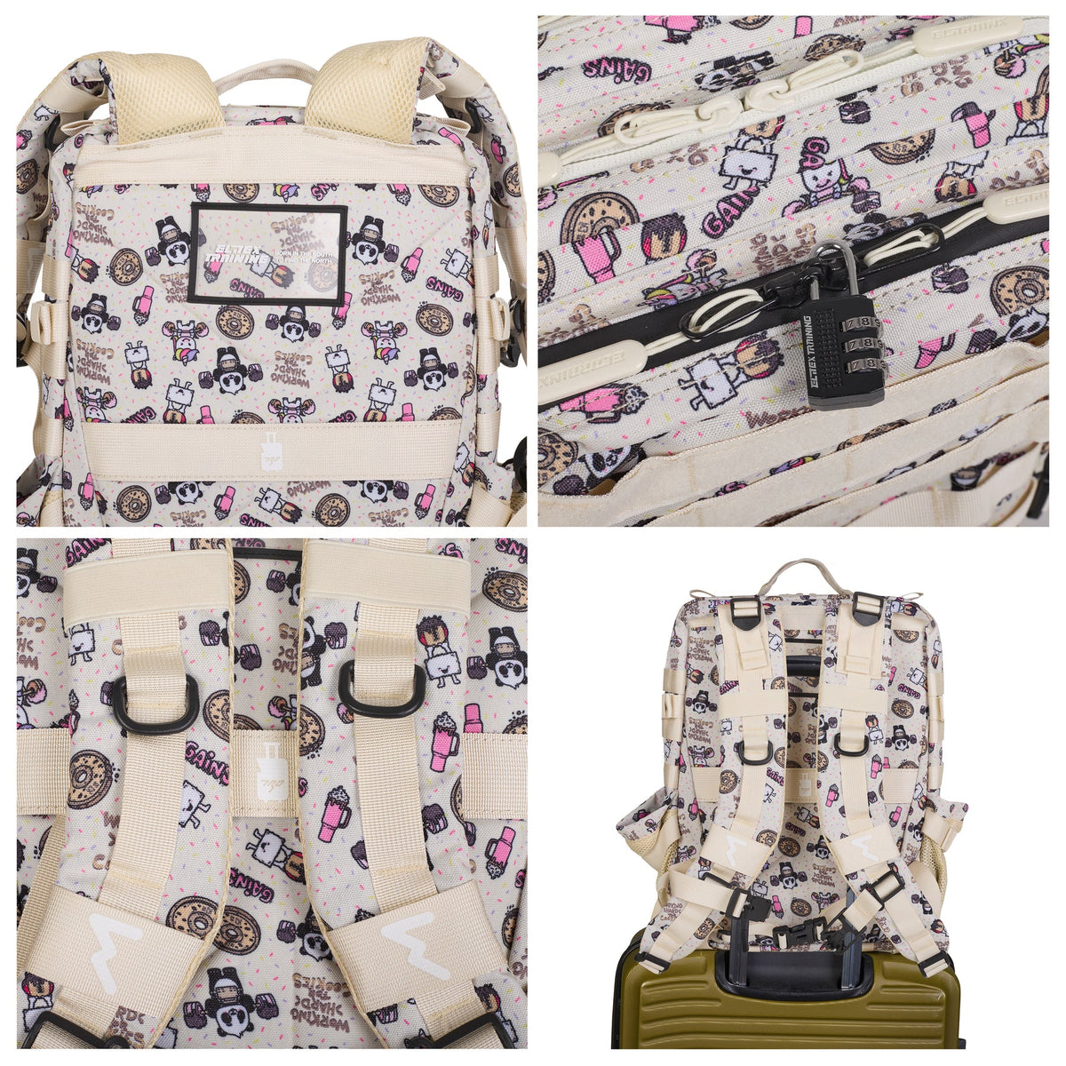 Mochila táctica Elitex Training 25L All in - Sweet Cream