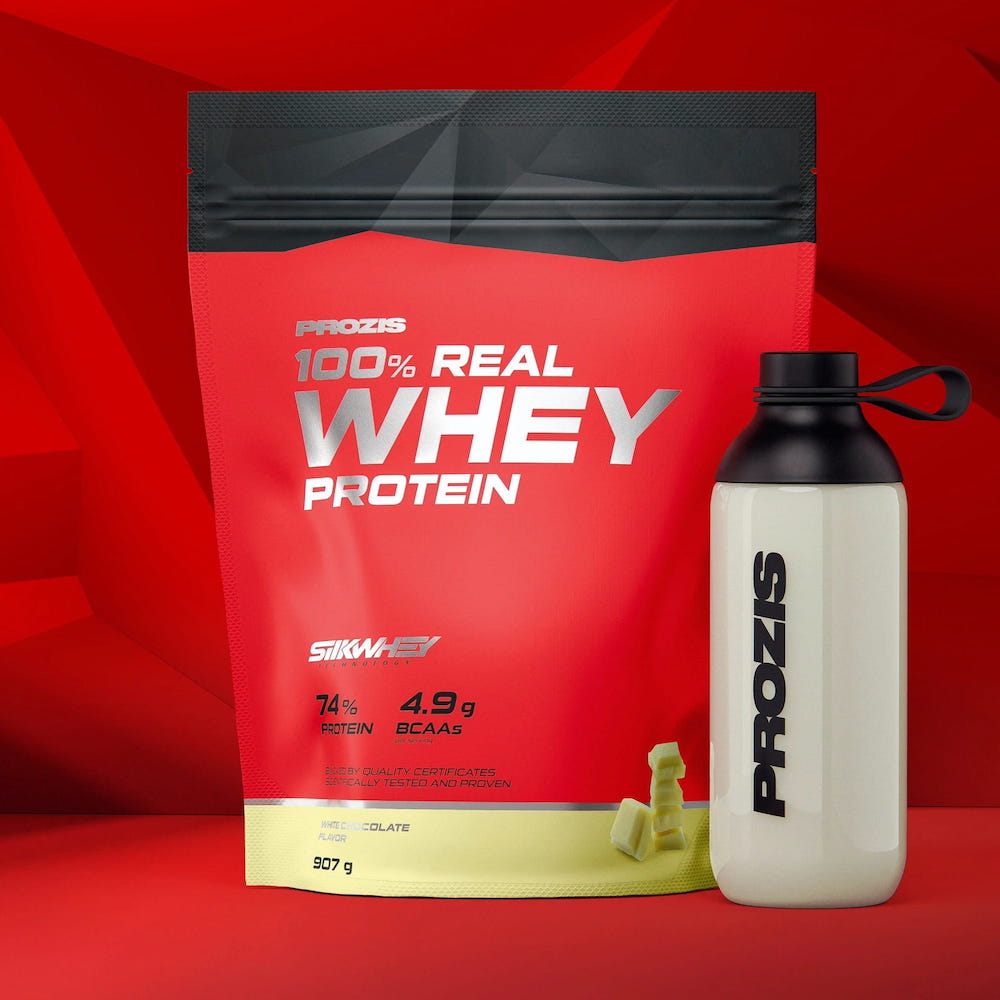 Proteína concentrada Prozis Whey (907g) - Chocolate Blanco